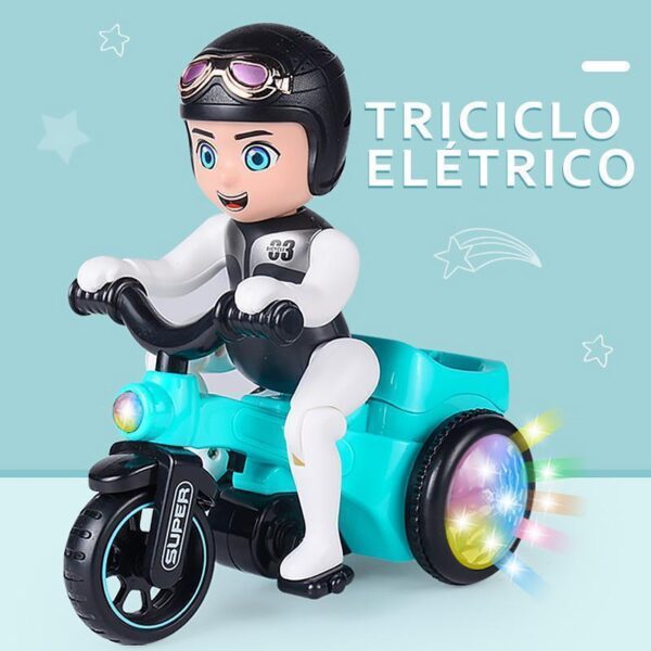 Brinquedo de triciclo elétrico com música e luz - Loja Oficial | XploudShop