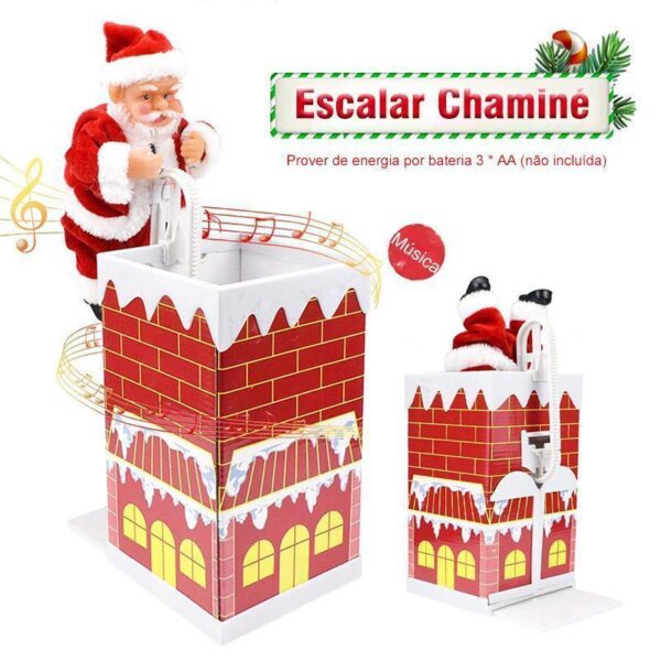 Brinquedo Agradável do Presente de Escalada Bonito da Chaminé de Santa com Música - Loja Oficial | XploudShop