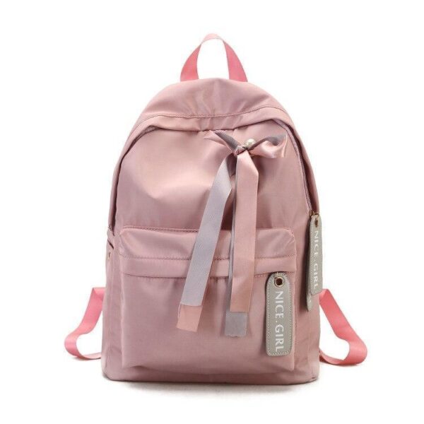 Mochila rosa com detalhe em laço - Loja Oficial | XploudShop