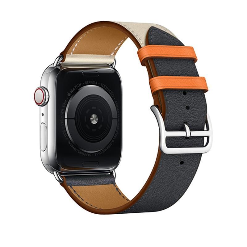 Pulseira de Volta Simples ou Volta Dupla em Couro Legítimo de Alta Qualidade para Apple Watch - Loja Oficial | XploudShop