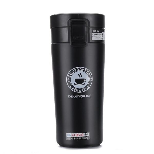 Garrafa Térmica Portátil Multifuncional Copo e Caneca de Café e Bebidas à Vácuo para Viagem 2 em 1 380ml - Loja Oficial | XploudShop