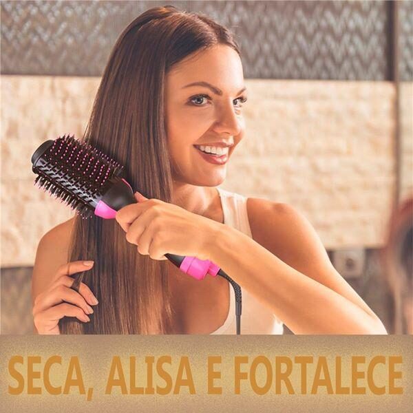 Power Brush - Escova 3 em 1 - Seca, Alisa e Fortalece - Loja Oficial | XploudShop