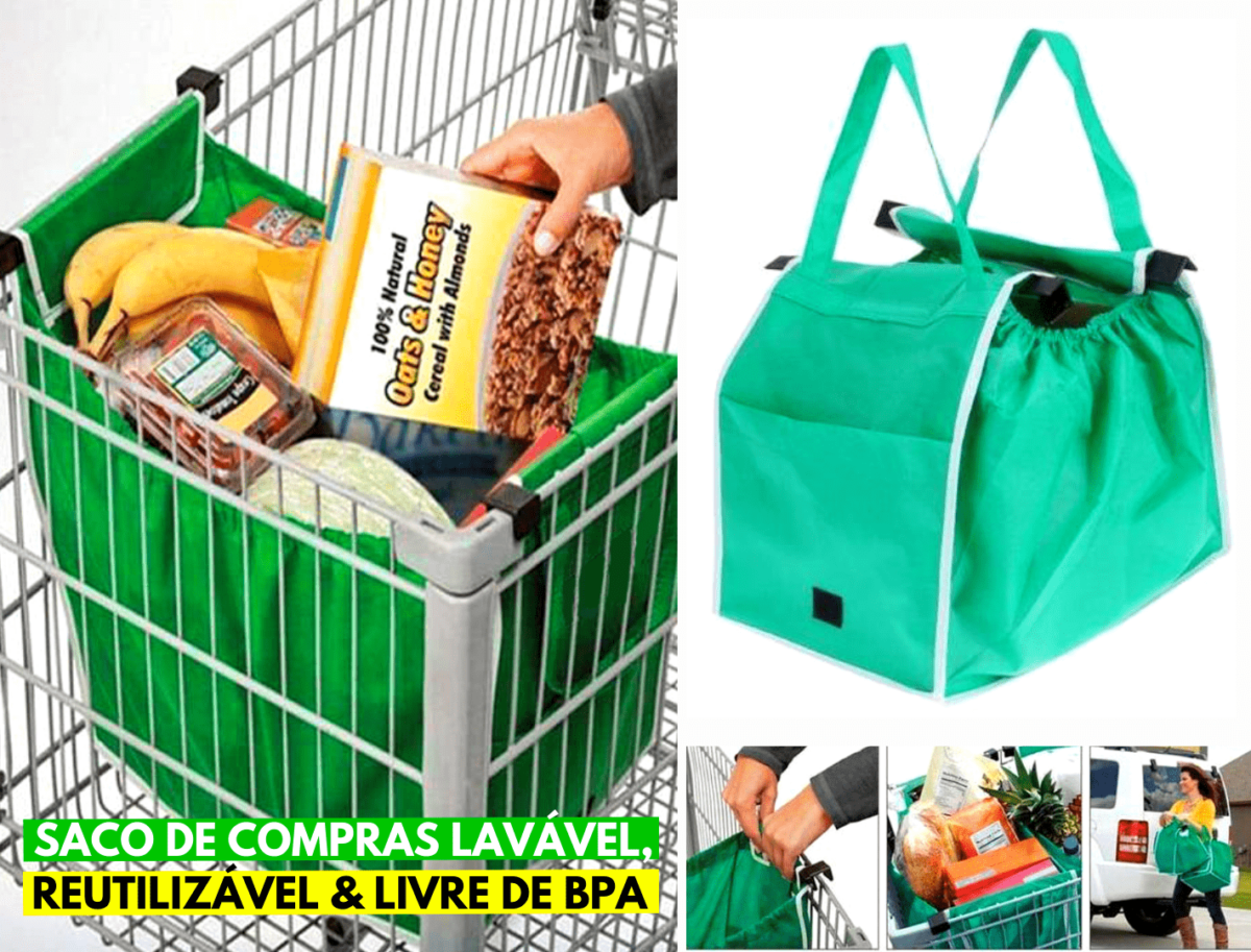 Sacola de Mercado Reutilizável para Compras Bolsa Ecológica - Loja Oficial | XploudShop