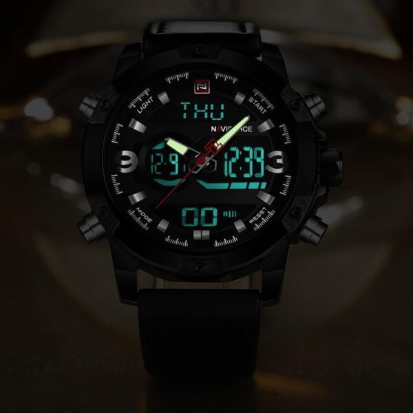 Relógio de Quartzo Leather Militar Naviforce® - Loja Oficial | XploudShop