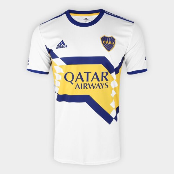 Camisa Boca Juniors Away 20/21 s/n° Torcedor Adidas Masculina - Branco e Azul - Loja Oficial | XploudShop