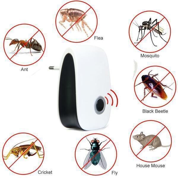 Repelente Ultrassônico Eletrônico Controle de Pragas Ratos Baratas Mosquitos e Outros Insetos - Loja Oficial | XploudShop