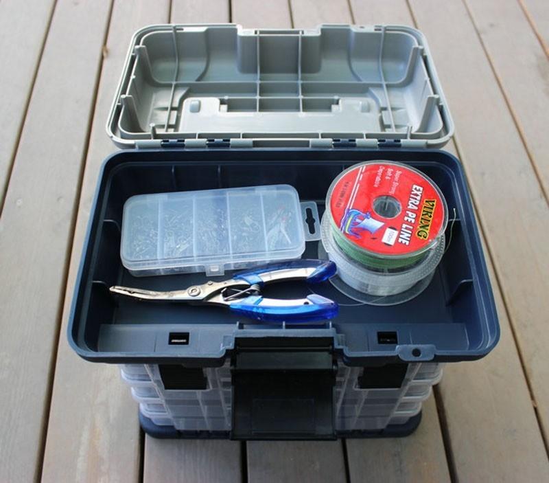 BRUTTU ® - Caixa de Pesca com 4 Gavetas + Compartimentos - Loja Oficial | XploudShop