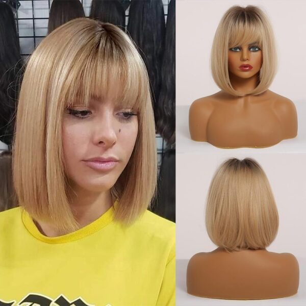 Front Lace Wig Fashion Franja Loiro Gold 25cm - Loja Oficial | XploudShop