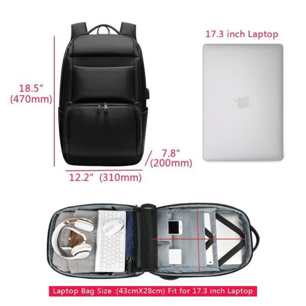 Mochila À Prova d'Água e Resistente a Choques para Notebook (17"), Bolso Anti Furto e Entrada USB - Loja Oficial | XploudShop