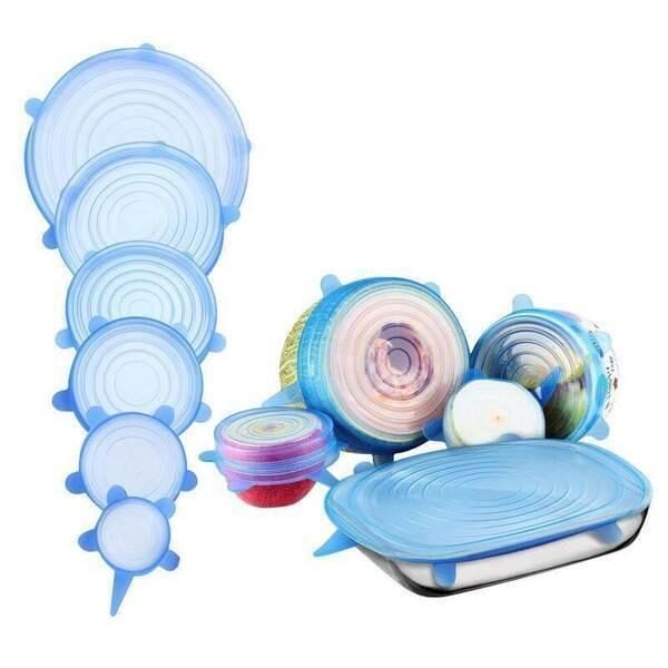 Conjunto com 6 Tampas de Silicone Flexíveis - Loja Oficial | XploudShop